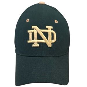 Notre Dame Fighting Irish Cap Hat Green/Gold Embroidery Shamrock Zephyr NCAA M/L